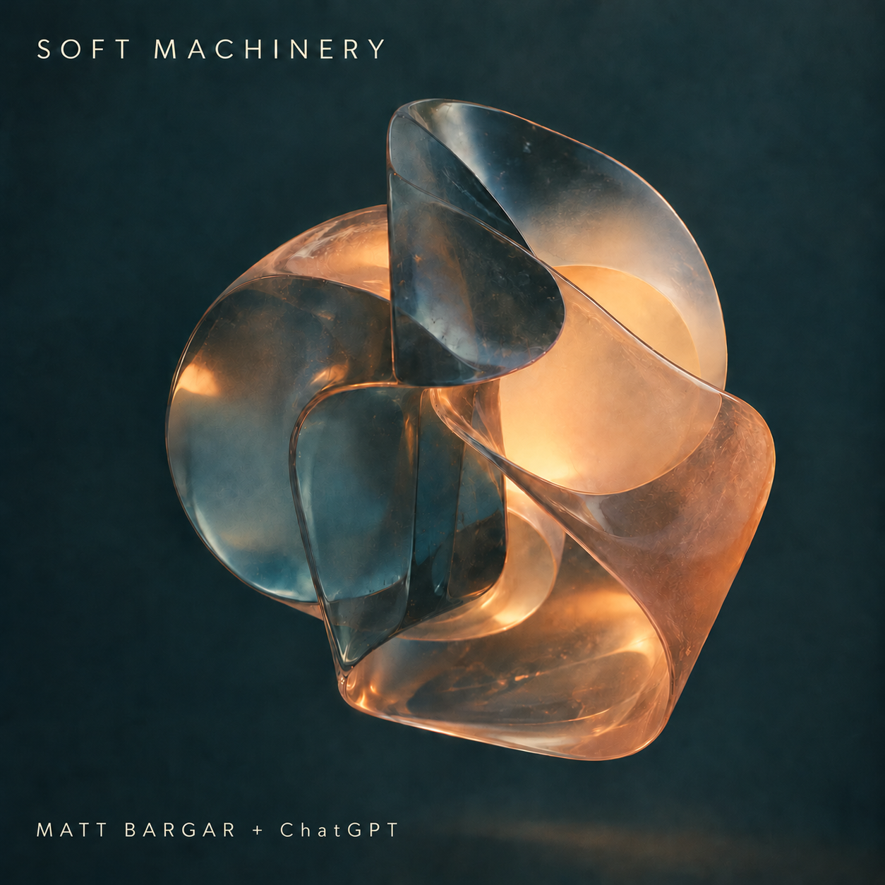 Soft Machinery by MATT BARGAR: amber and smoky blue translucent forms